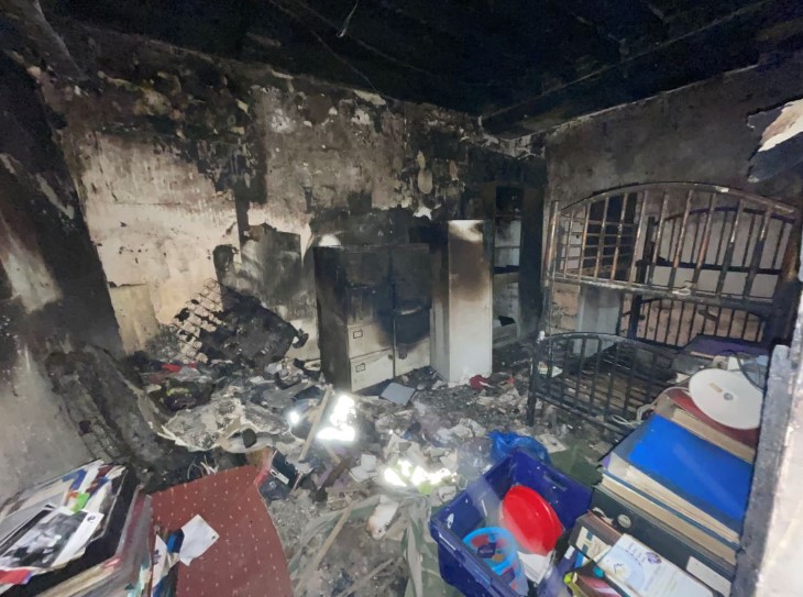 The home was gutted by a blaze