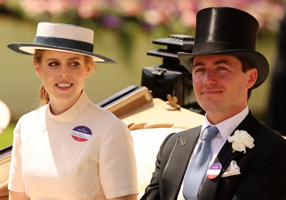 Princess Beatrice and her husband Edoardo Mapelli Mozzi followed in the procession