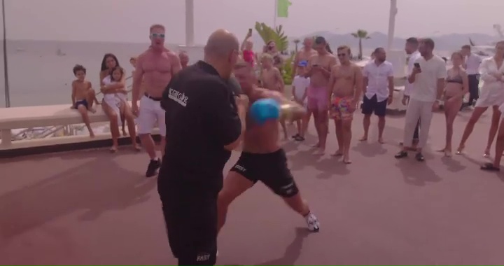 Conor McGregor showing off his boxing skills