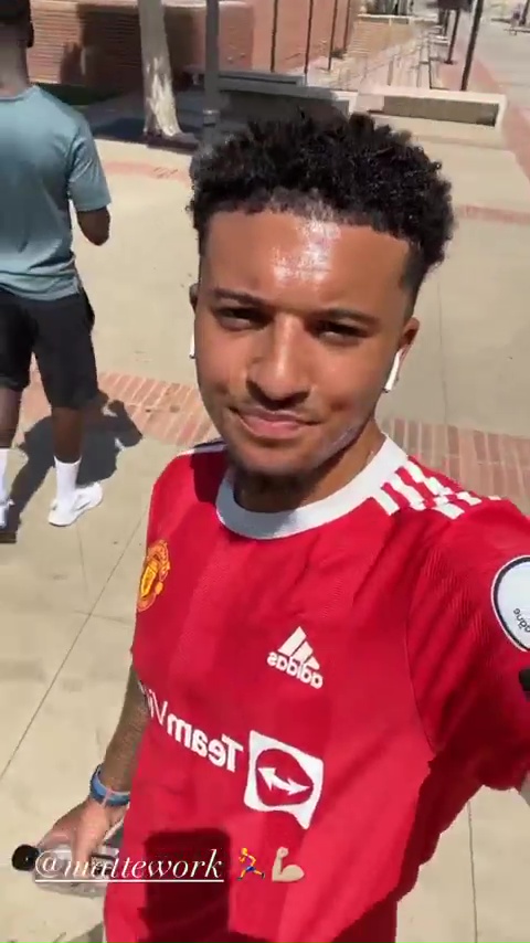 Red Devils winger Sancho is due to report back for pre-season training on June 27