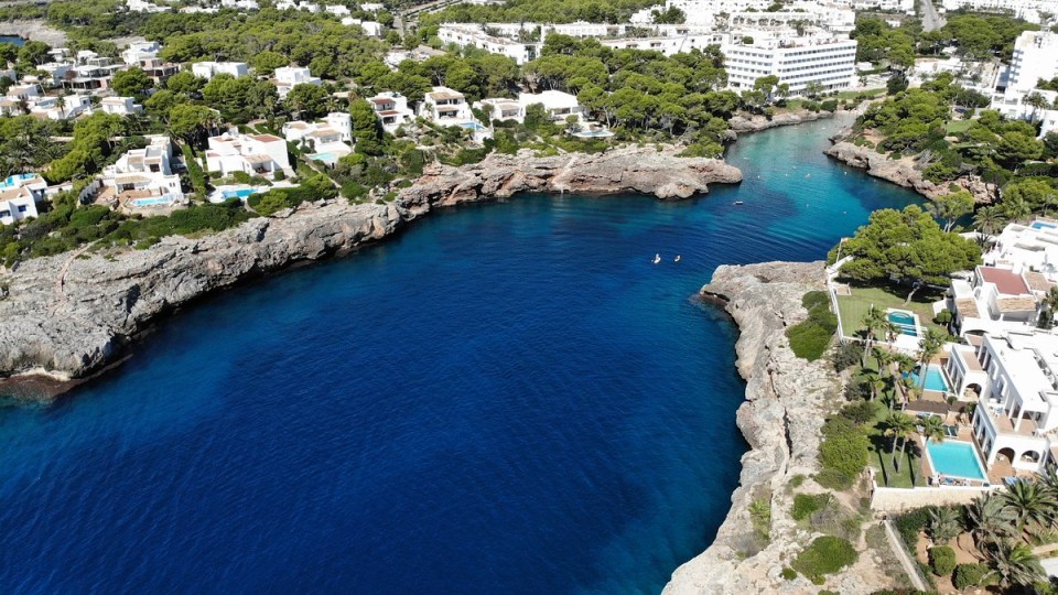 The Ronaldos have been spending time at the stunning Cala Egos in Andratx