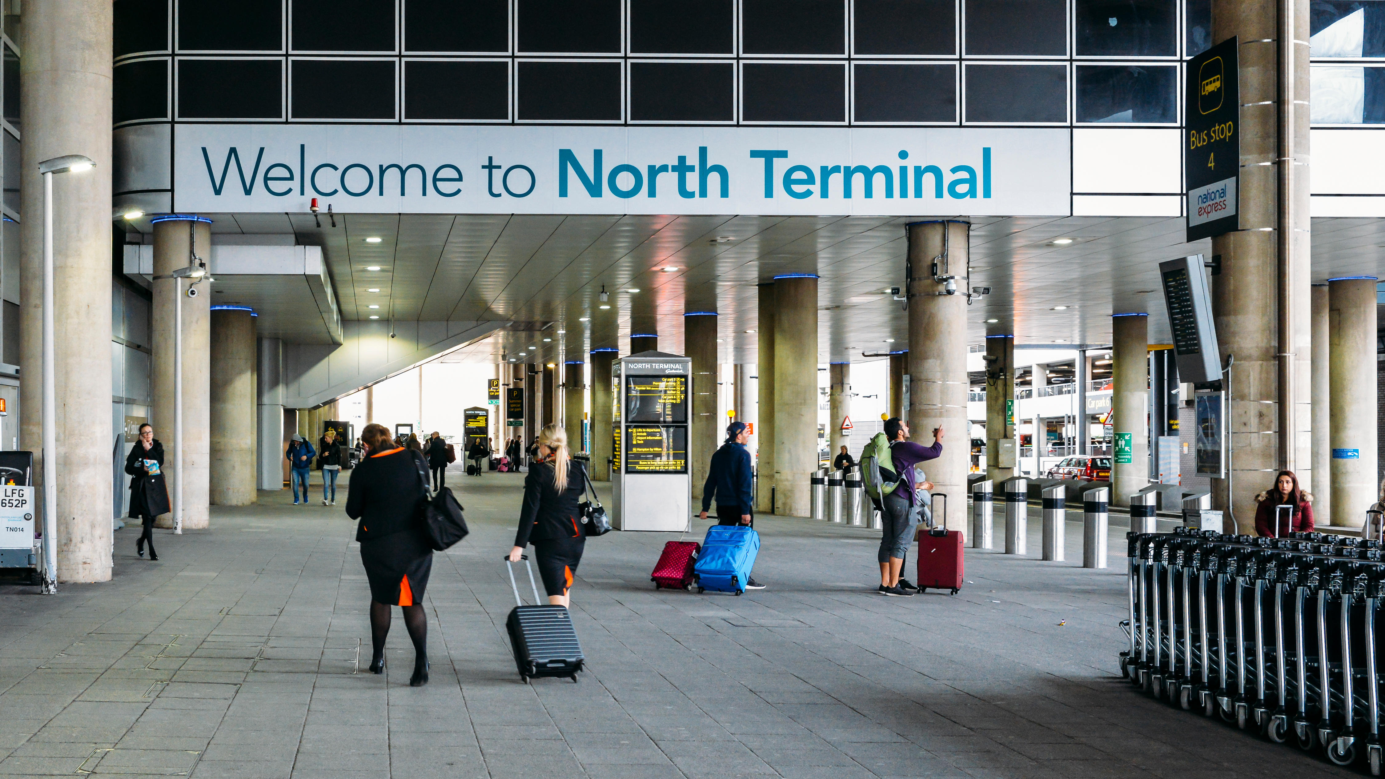 The tragedy happened after the man tried to make his way through the packed North Terminal at Gatwick Airport