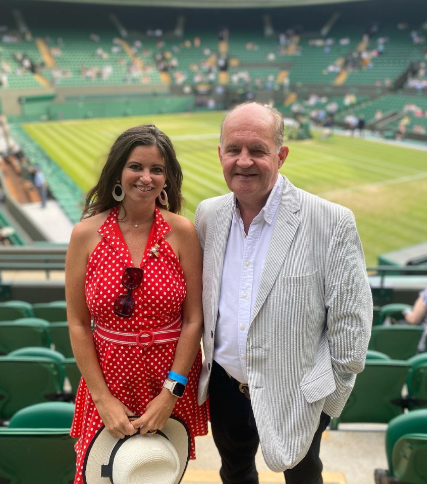 Dame Deborah with her 'unsung' hero father, Alistair