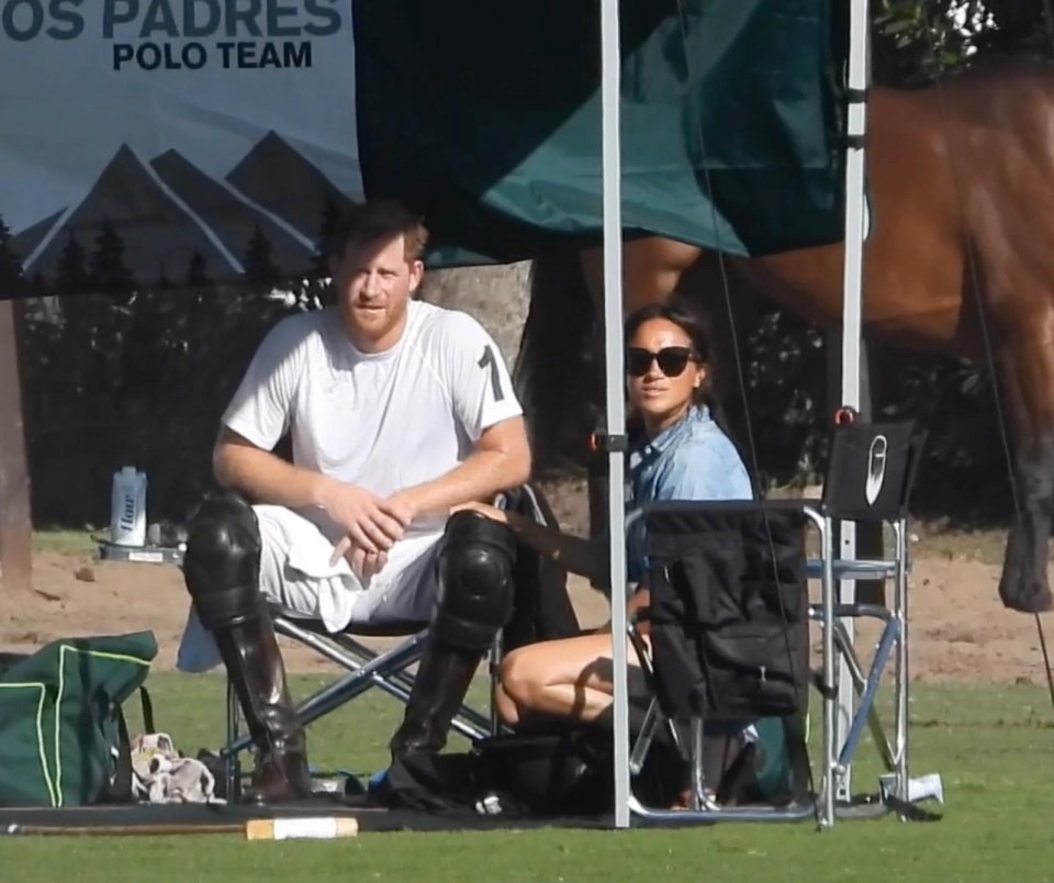 The deflated Duke turned out on horseback for Los Padres at the Santa Barbara Polo & Racquet Club