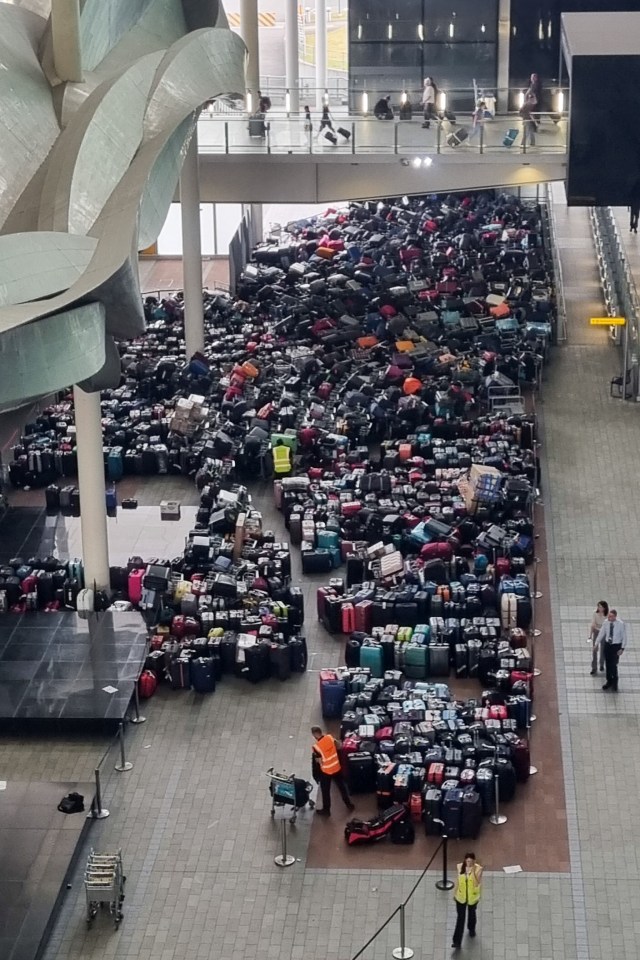 It comes just days after hundreds of suitcases piled up  due to a luggage belt problem