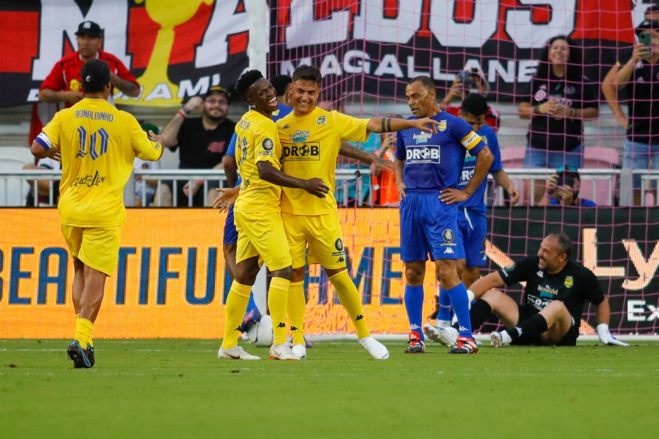 Vinicius Jr was the star of the show, even having to swap sides at half-time to join captain Carlos