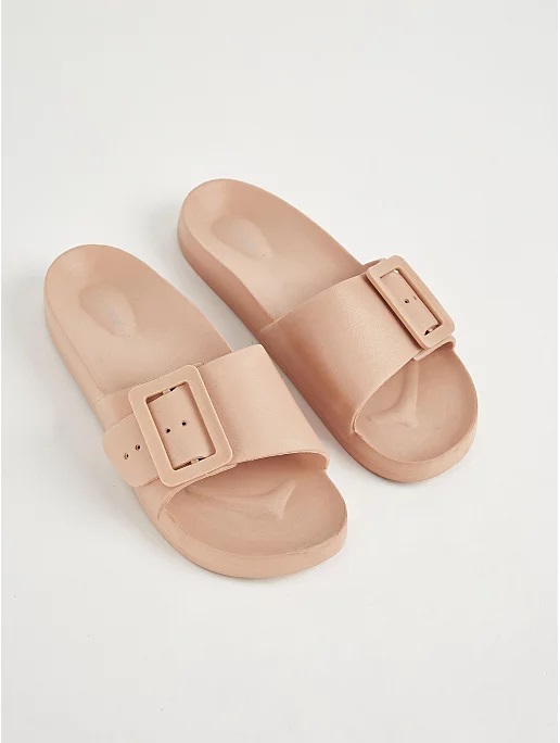 These pink buckle sliders from George at Asda are only £6