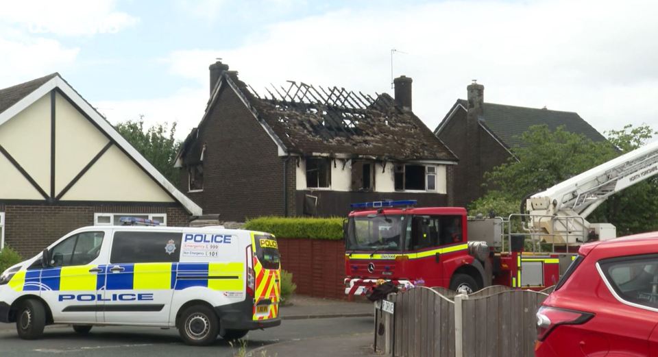 The blaze ripped through the property in the early hours of June 19