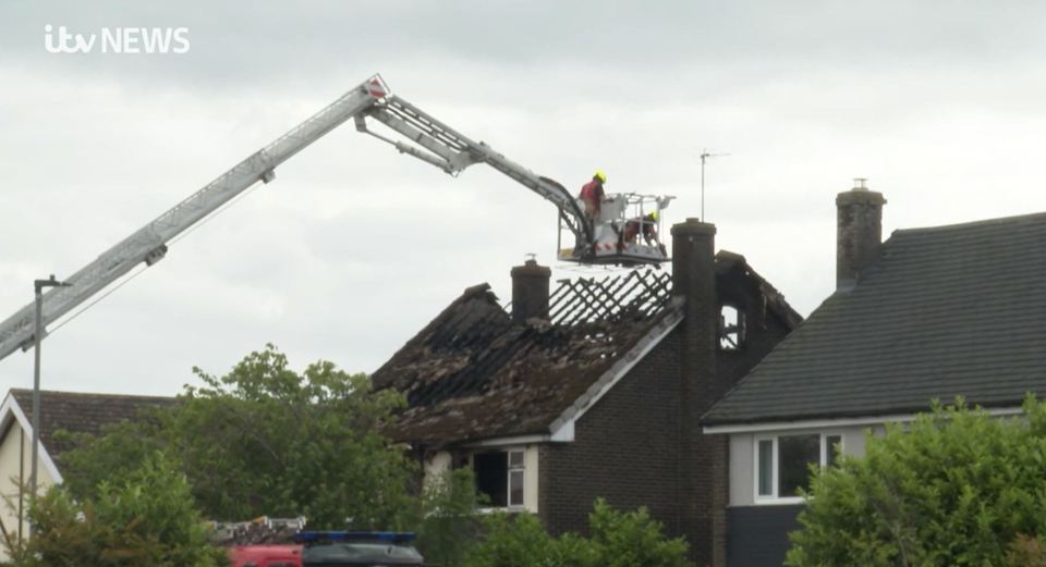 The fire was brought under control shortly before 7.30am