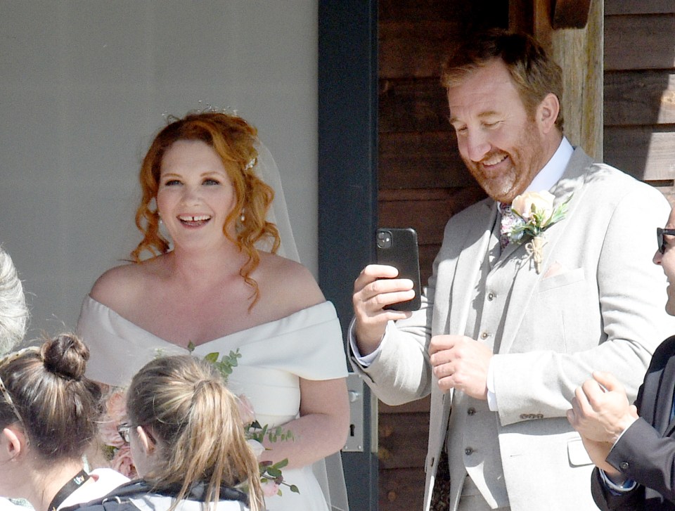 Actress Jennie McAlpine looked stunning while filming the scenes