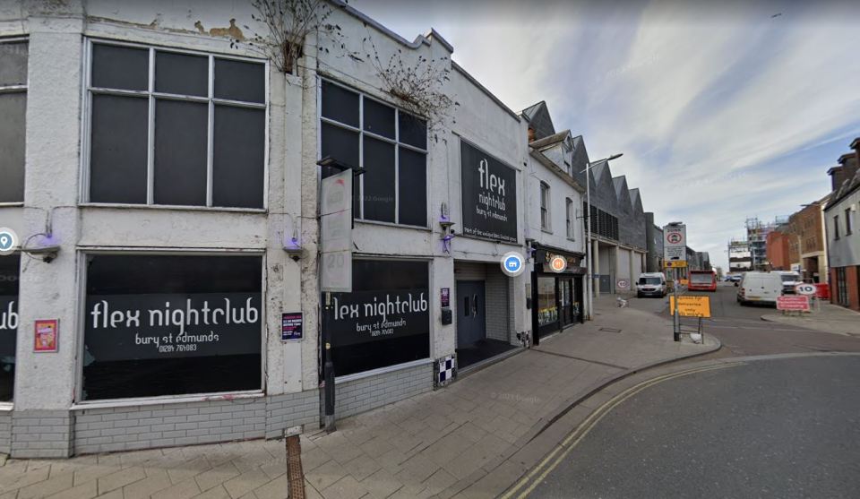 The row erupted outside Flex Nightclub in Bury St Edmunds