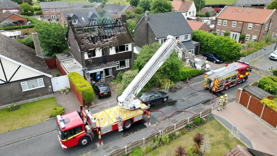 Crews from North Yorkshire Fire and Rescue, Humberside Fire and Rescue, South Yorkshire Fire and Rescue AND North Yorkshire Police all attended