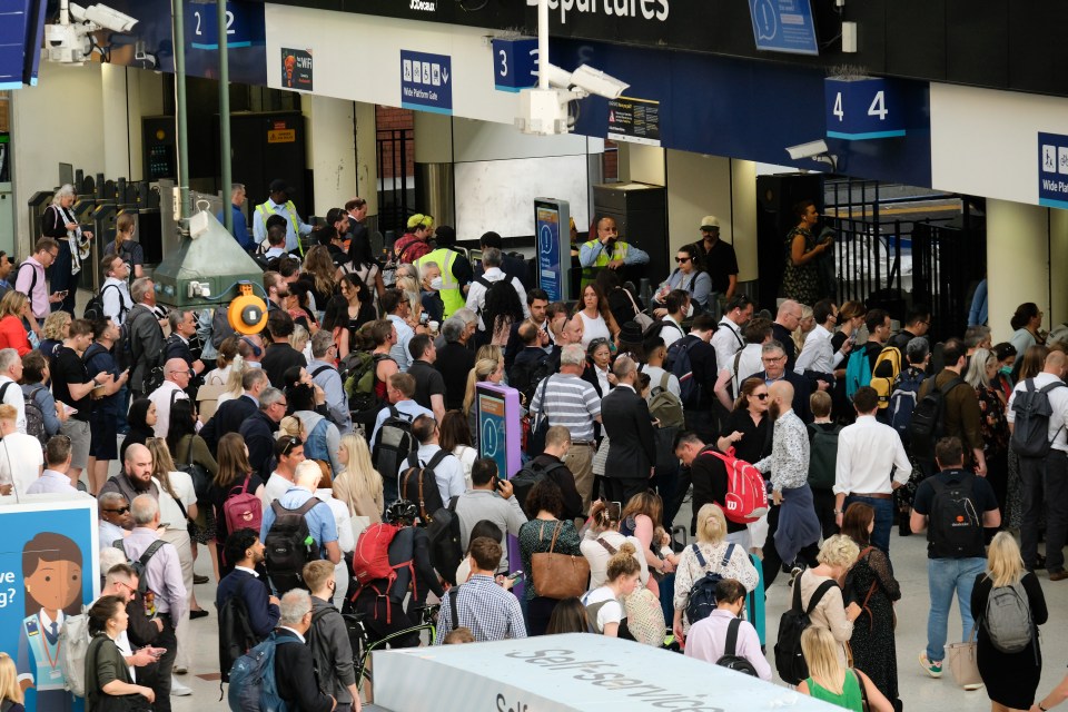 Carnage has erupted across the rail and Tube network in the UK as commuters are thrown into panic amid cancelled services