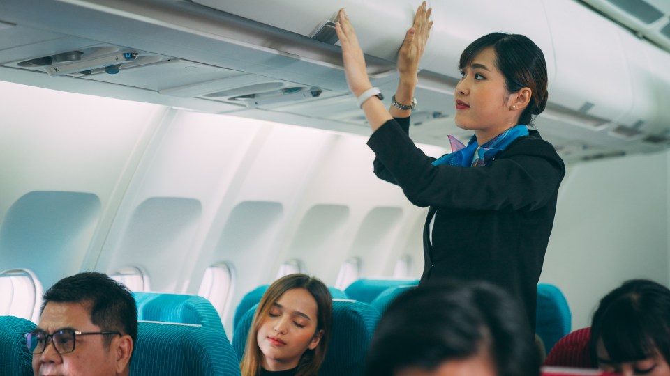 A flight attendant has warned passengers how to behaviour on a plane (stock image)