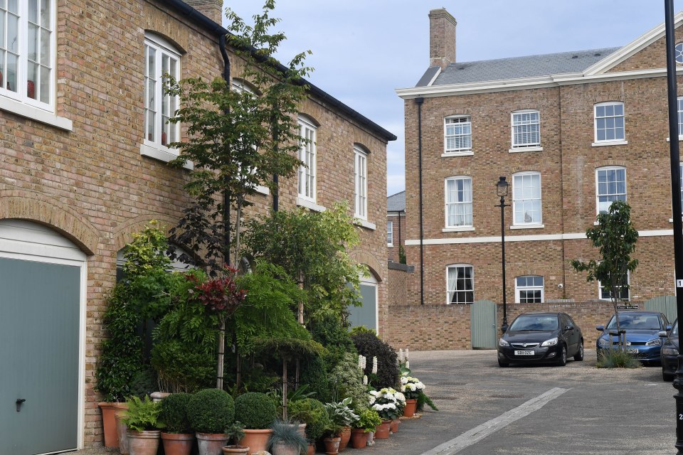 The gardener said her colourful courtyard does not cause any obstructions to locals