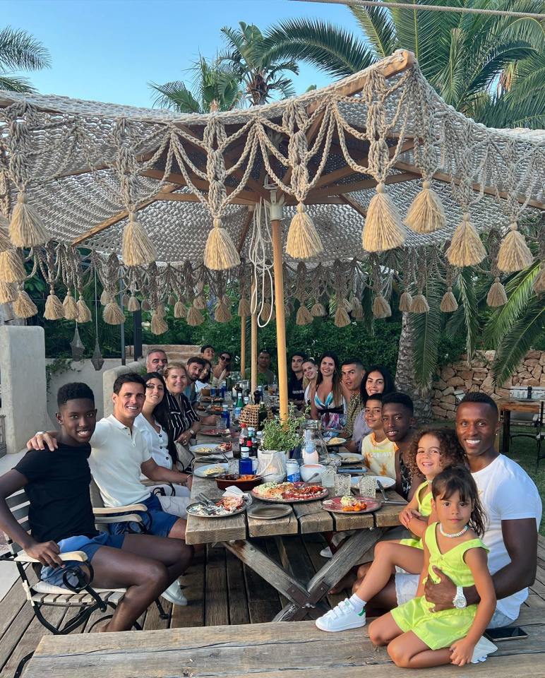 Ronaldo's partner Georgina Rodriguez has been updating her fans of their time on the Spanish island