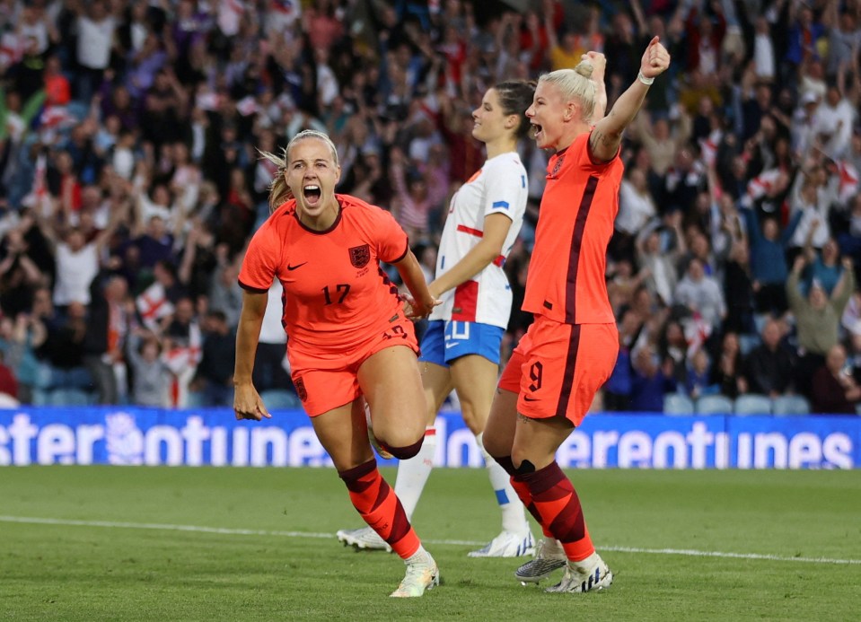 Beath Mead scored twice as England thrashed the Netherlands 5-1