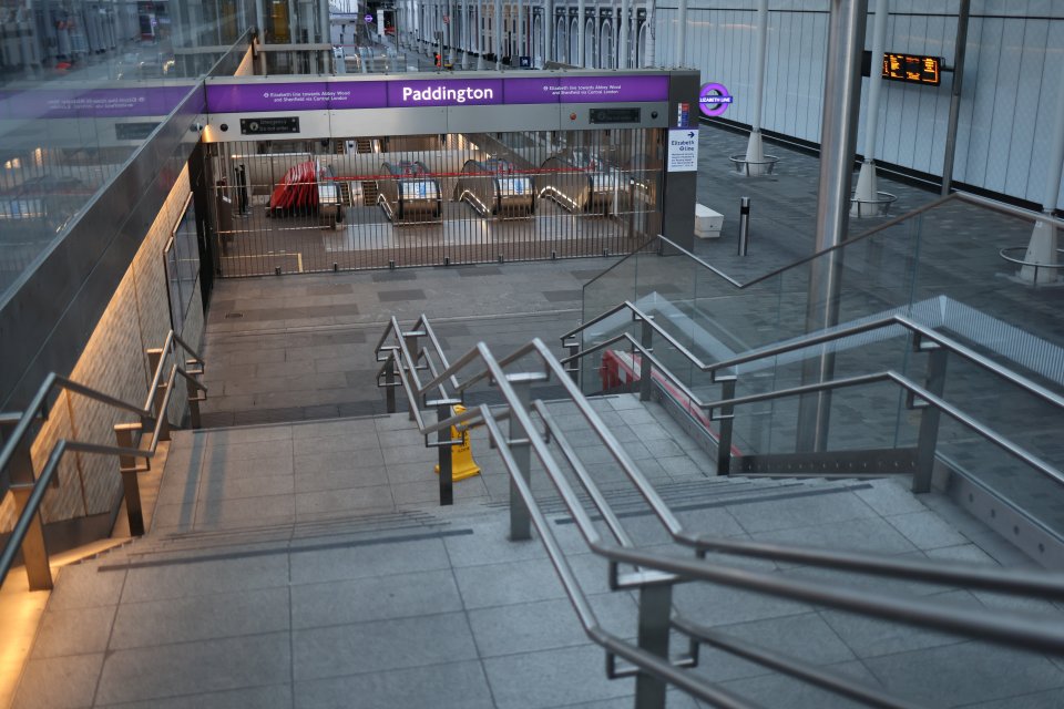 London stations were empty this morning