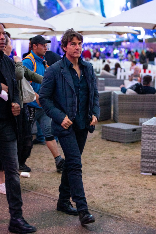 Tom Cruise made a surprise appearance in London to see the Rolling Stones