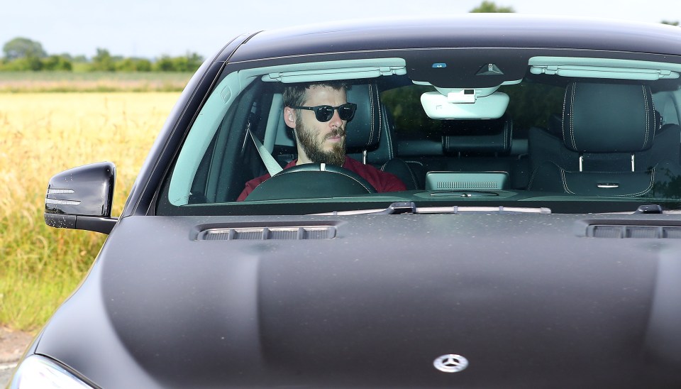 First-team star David de Gea was one of the first players to arrive at Carrington