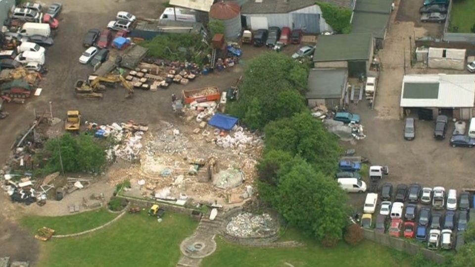 The farmer lost his legal battle in 2015 and was forced to tear down the mock-Tudor pile in Surrey