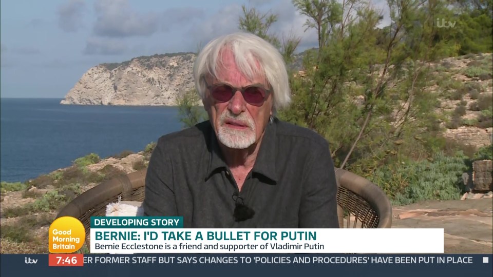 Bernie Ecclestone made a controversial appearance on GMB