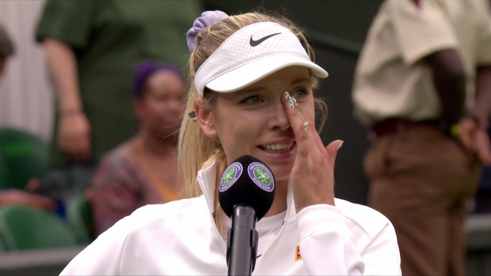 The Brit thanked the Centre Court crowd for their support