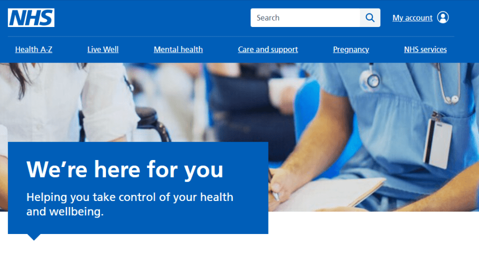 The NHS website has removed reference to the word 'women' in some instances