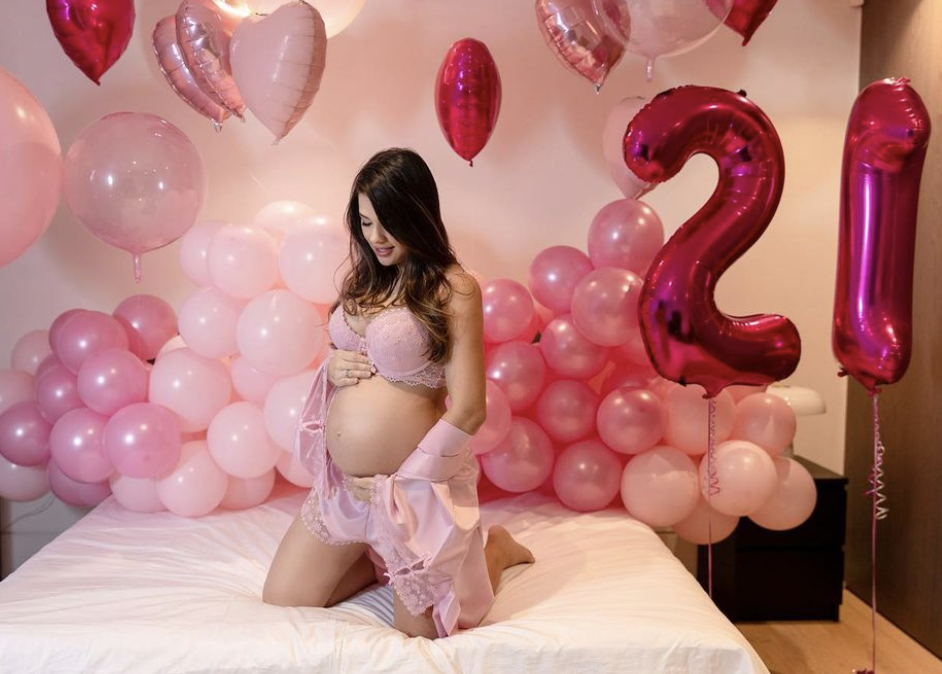 Lima celebrated turning 21 while she was pregnant