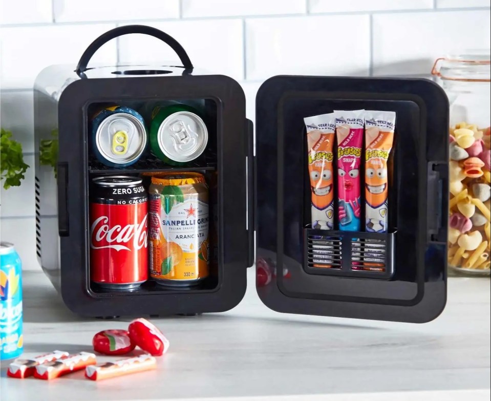 You can pack a lot into the mini, mini-fridge