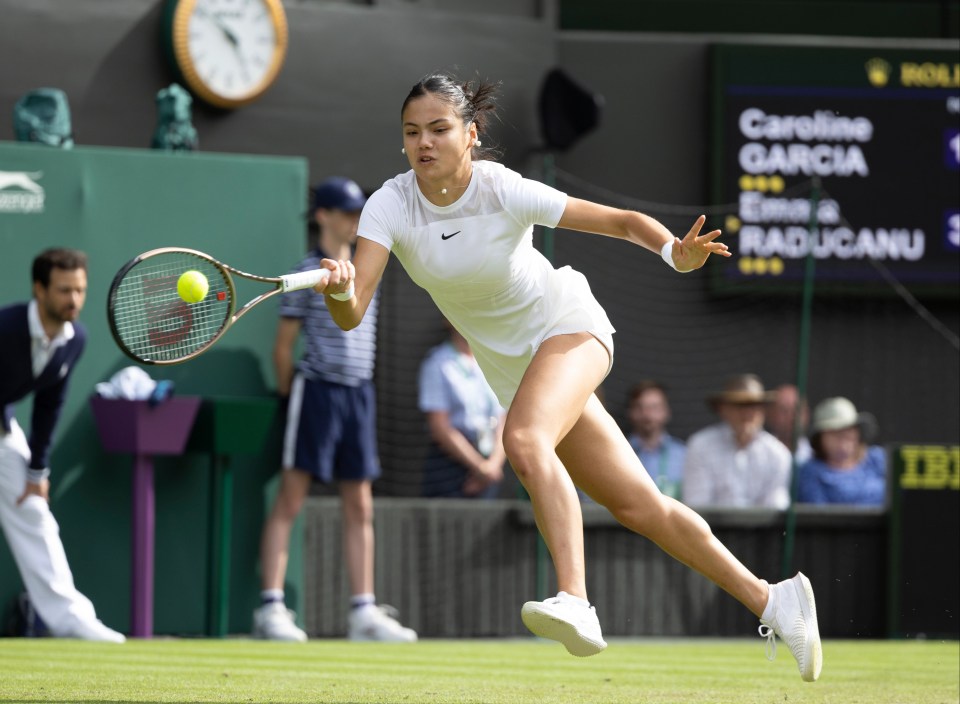 The teenager struggled to find her A-game on Centre Court