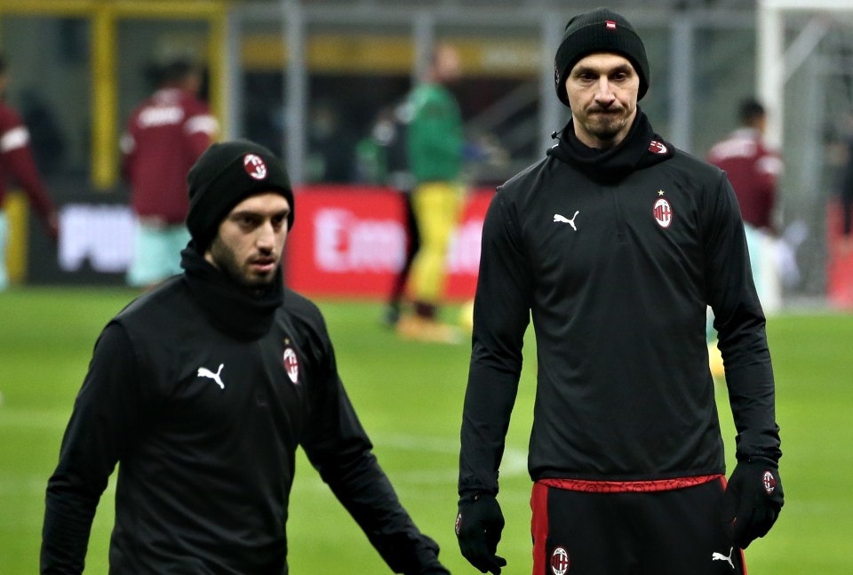 Hakan Calhanoglu has hit back at Zlatan Ibrahimovic after being goaded by the Swede