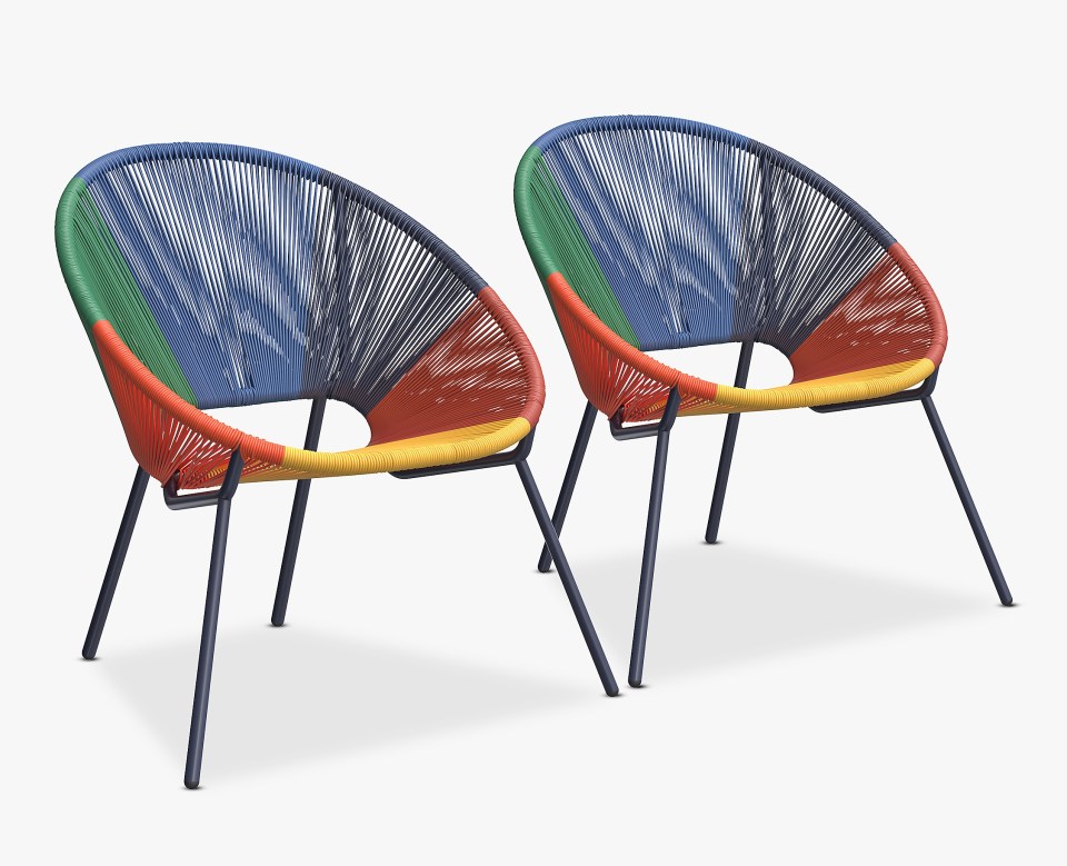 A set of two John Lewis Salsa garden chairs is now £115, down from £160