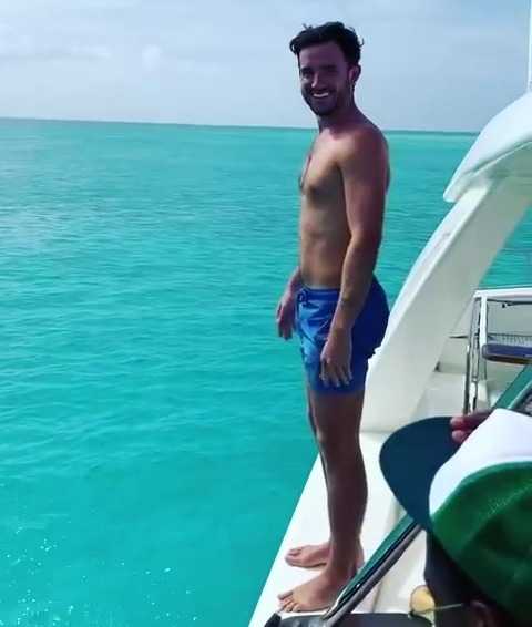 Chelsea ace Chilwell took advantage of the weather with a swim