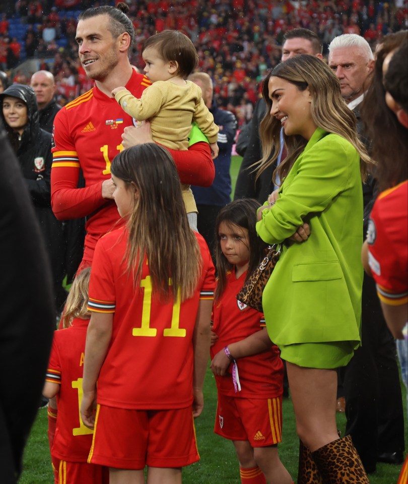 Bale celebrated with his wife Enna Rhys-Jones and their four kids