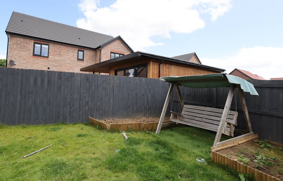 Brian's cabin can be seen over the fence and is ruining the Illingworth's lives, they say