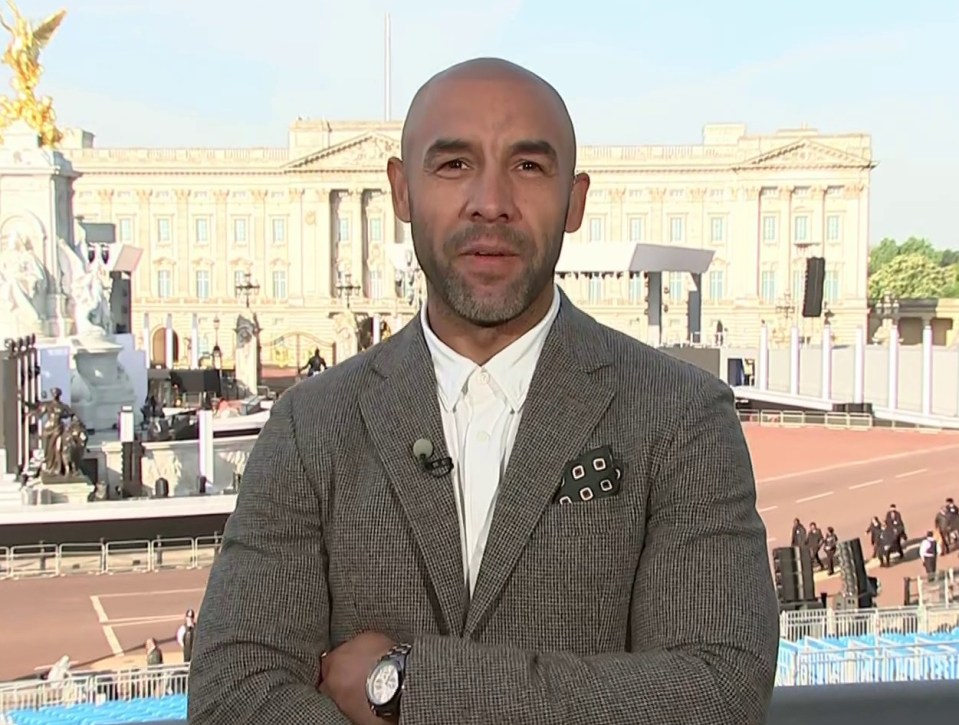 GMB's Alex Beresford was criticised for not wearing a tie at the Palace