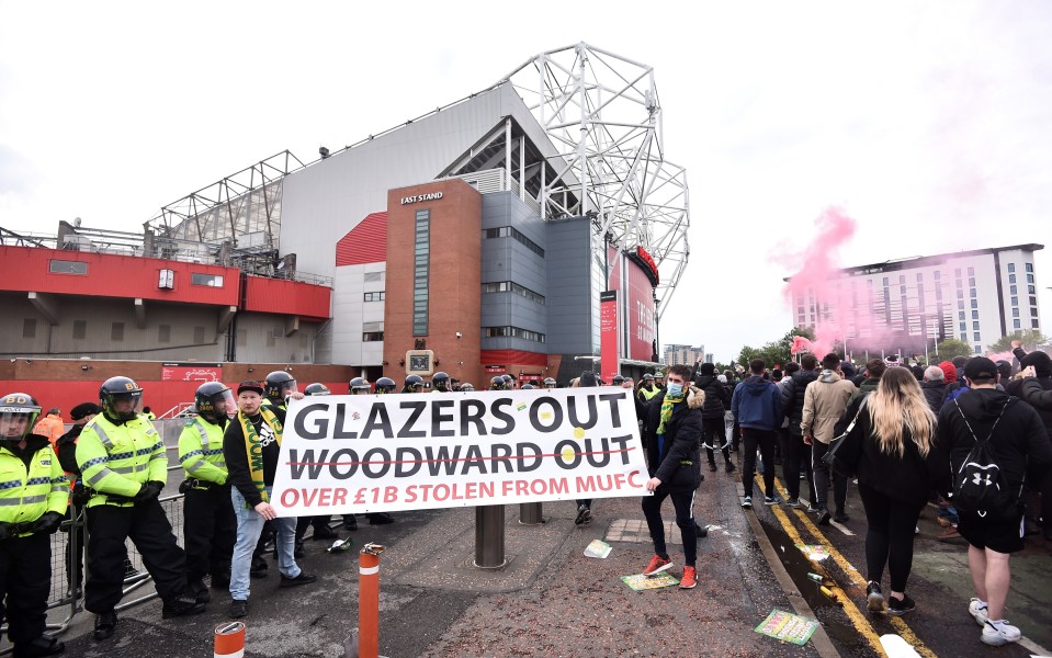 Old Trafford has seen numerous protests in recent years