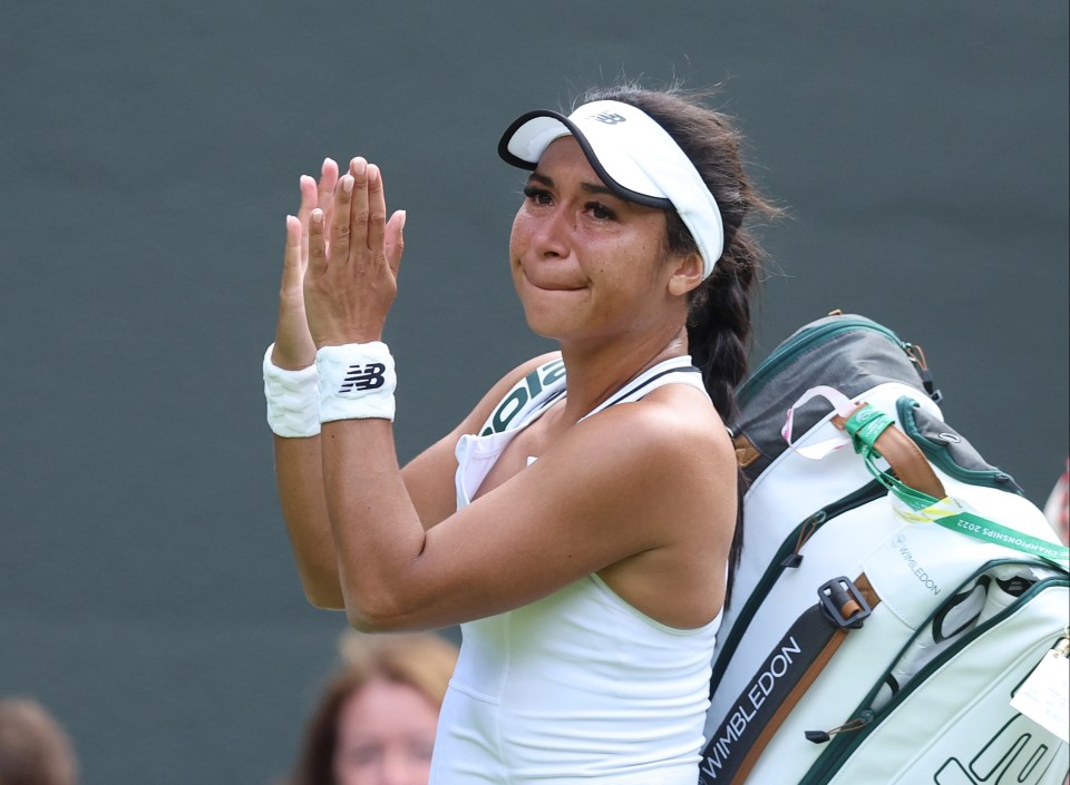 An emotional Heather Watson booked her ticket to the second round of Wimbledon