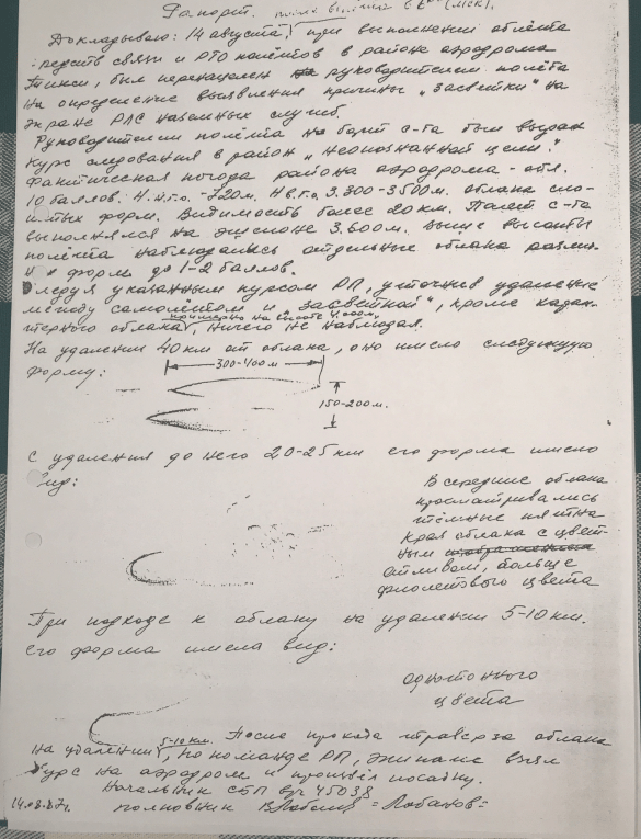 The UFOs files were released by the KGB to a former cosmonaut in the dying days of the Cold War