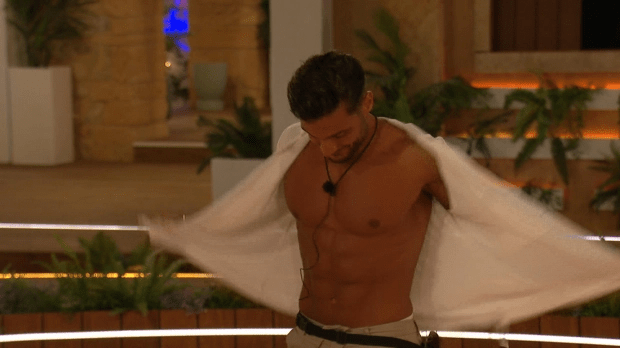 Davide strips off as past of a challenge