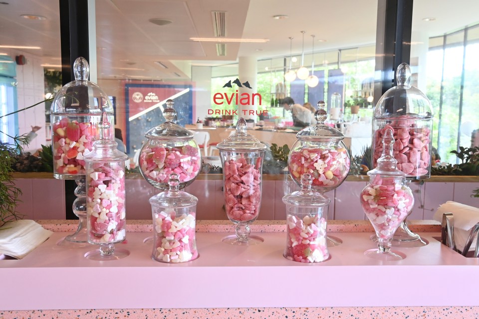 Celebs were encouraged to tuck into pick n' mix