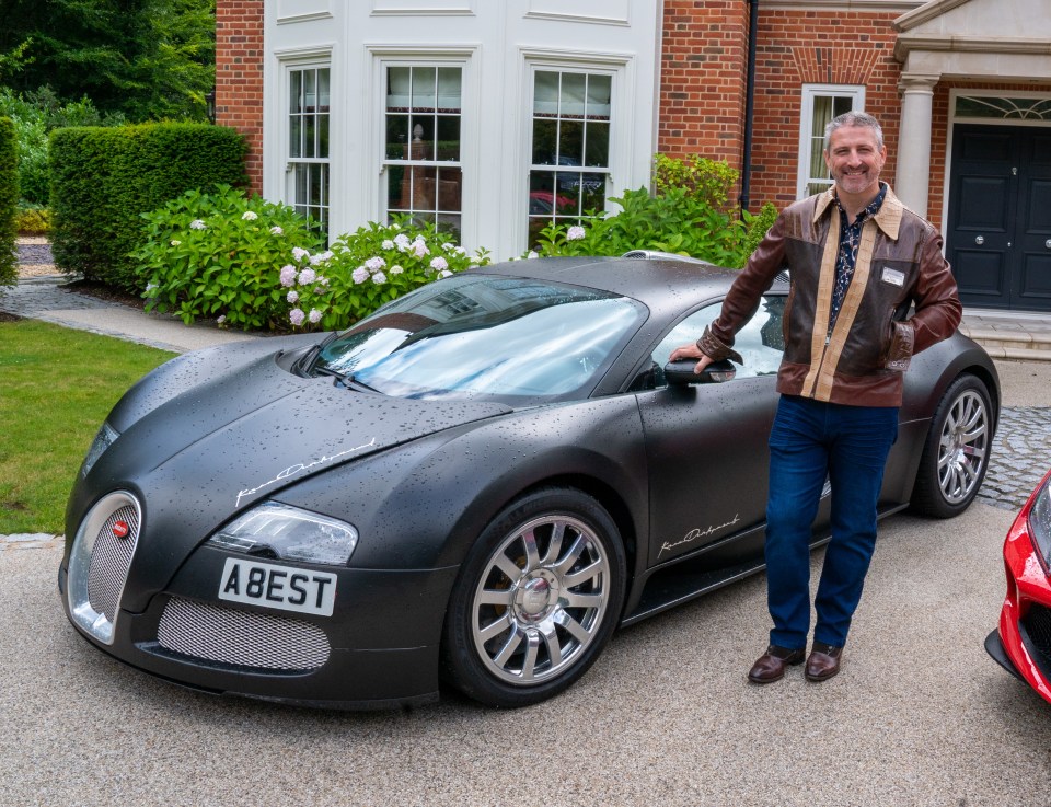 Multi-millionaire Alfie owns a Bugatti Veyron as well as other luxury motors