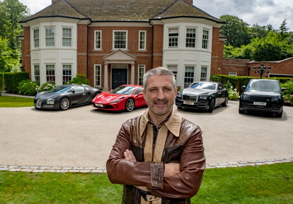 "Britain's richest gypsy" owns a fleet of pricey cars