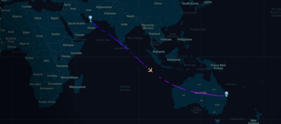 Remarkably the plane completed the 14 hour flight safely despite the hole in the left fuselage