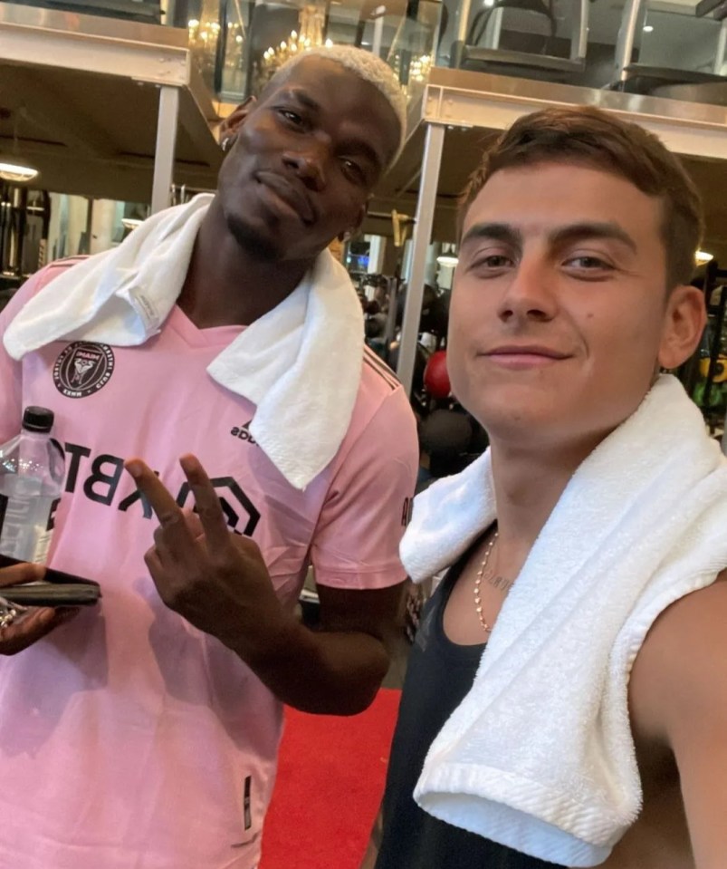 Paulo Dybala and Paul Pogba trained together in Miami