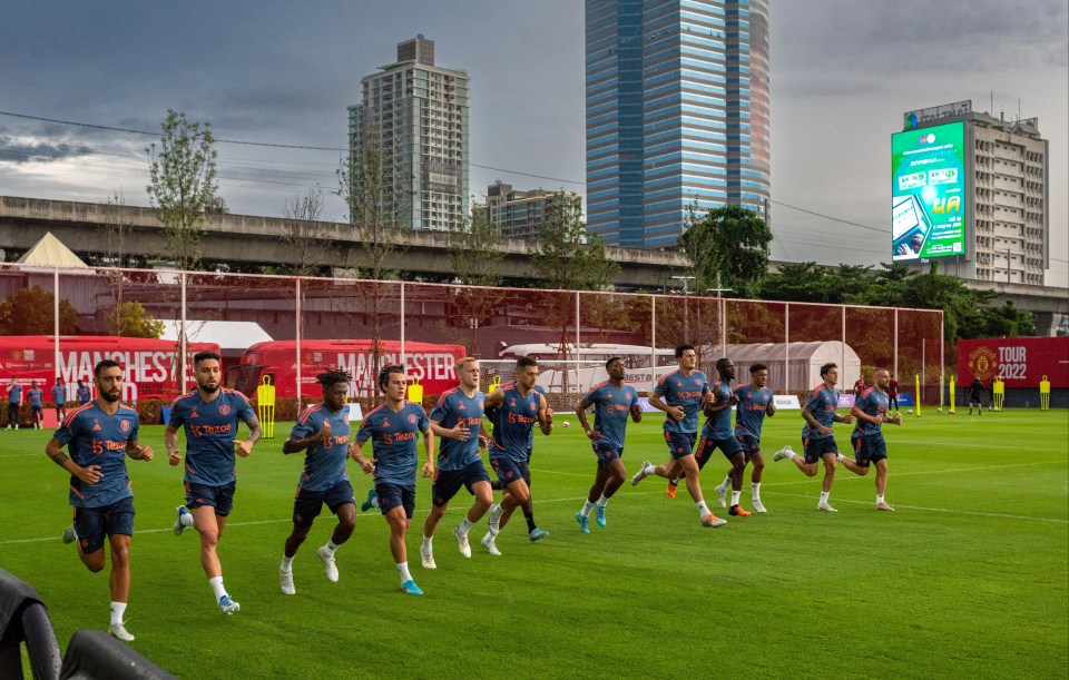 Man Utd are currently in Thailand for pre-season without Ronaldo