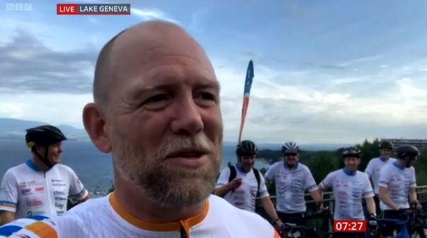 A segment feature Mike Tindall's charity bike ride in aid of Parkinson's awareness