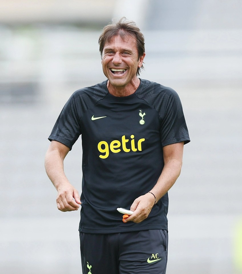 It's all smiles for Conte after being backed in the transfer market