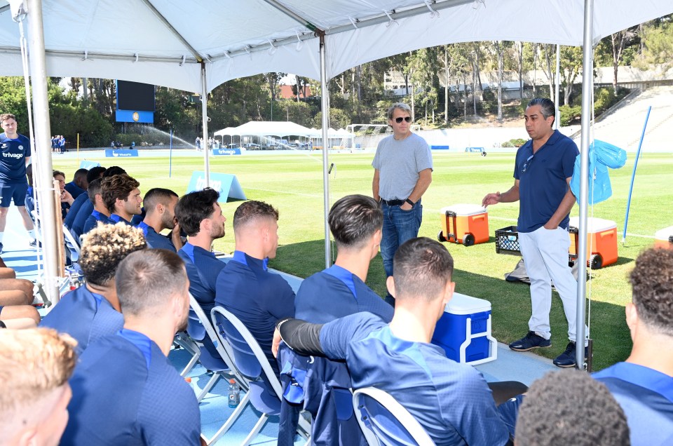 Todd Boehly addressed the whole Chelsea squad ahead of a training session on Friday